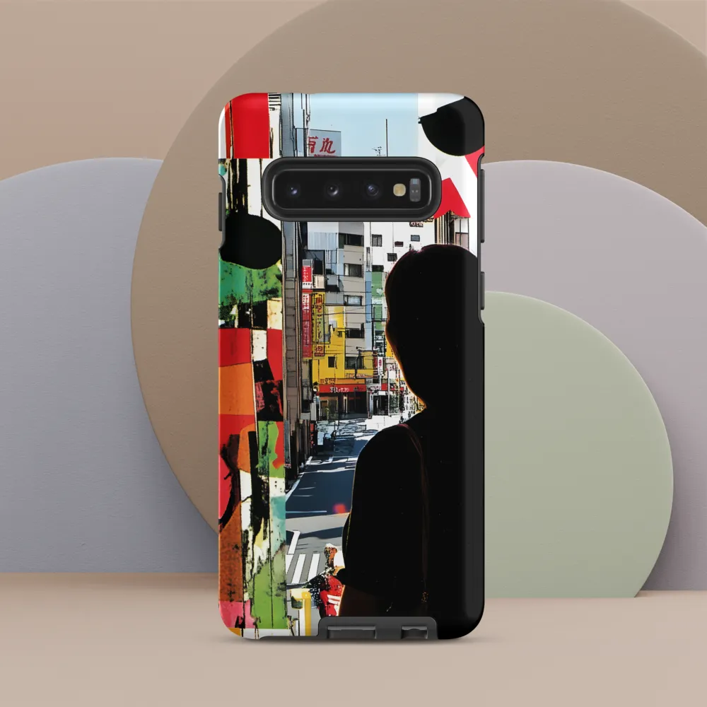 Urban Reflections: A Silhouette's Journey