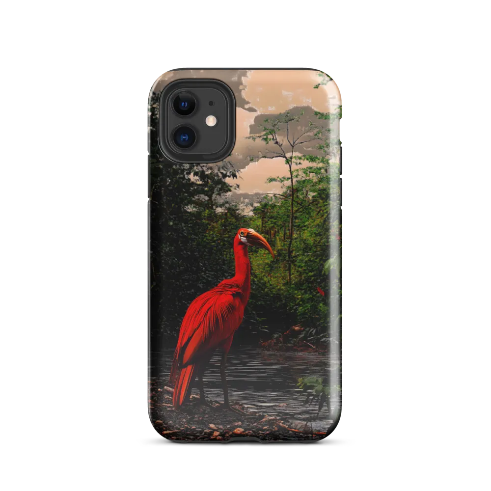 Enigmatic Elegance: The Scarlet Observer