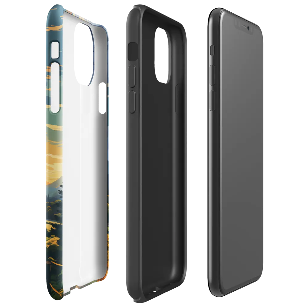 Tranquil Valley at Dusk | Phone Case |  11 Pro Max | Tough Case | Glossy