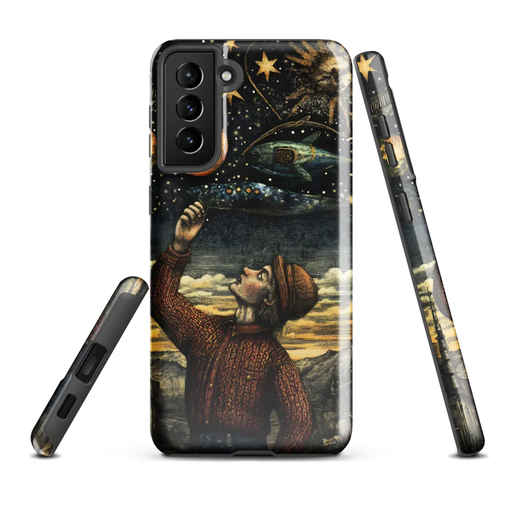 Cosmic Curiosity: A Journey Beyond Earth | Phone Case |  S21 Plus | Tough Case | Glossy
