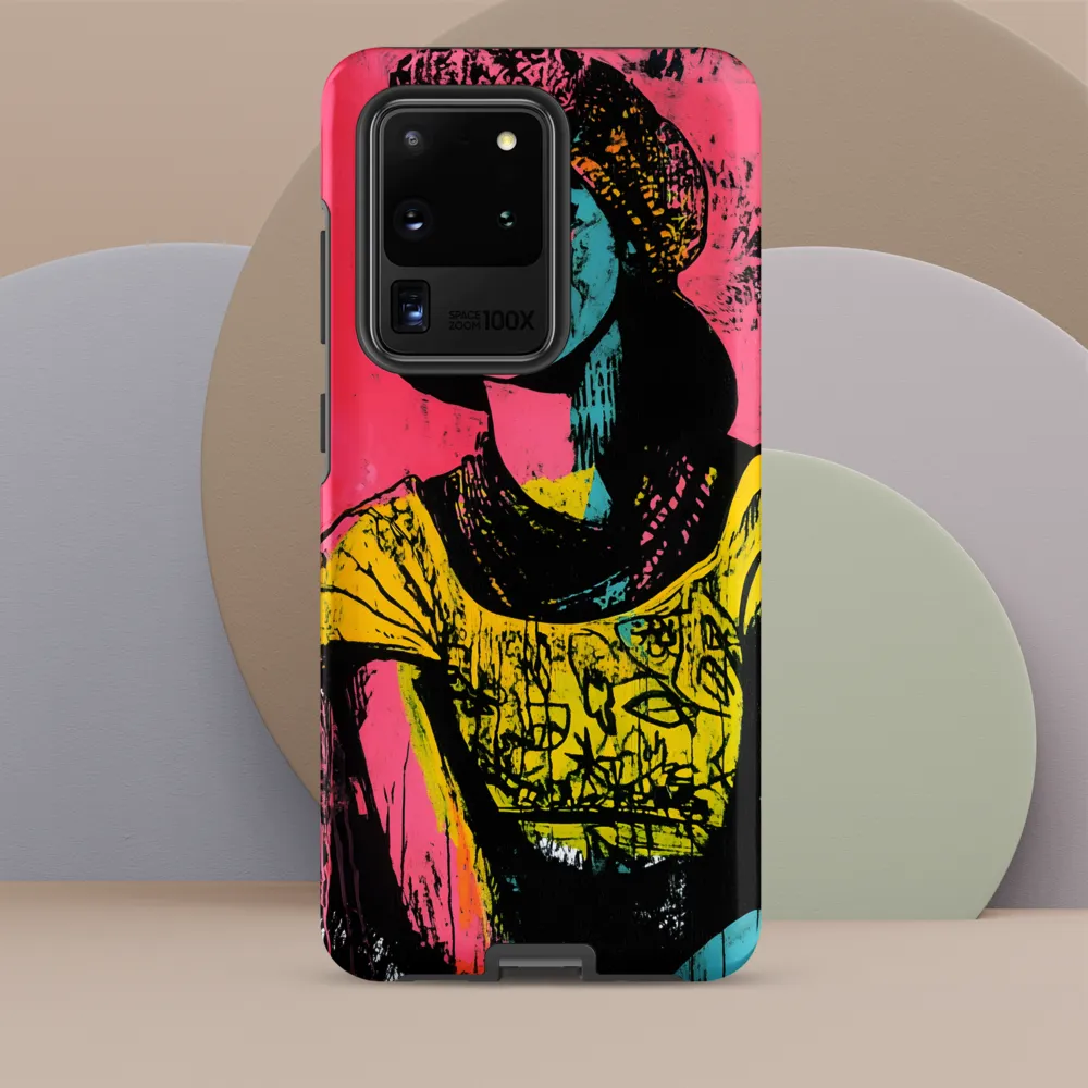Urban Elegance: A Graffiti Portrait