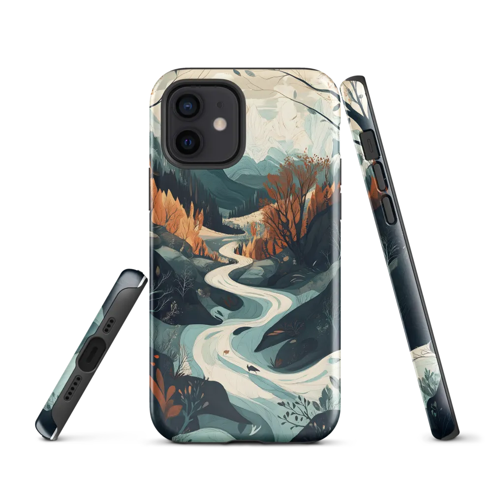 Winding Serenity: A Digital Landscape