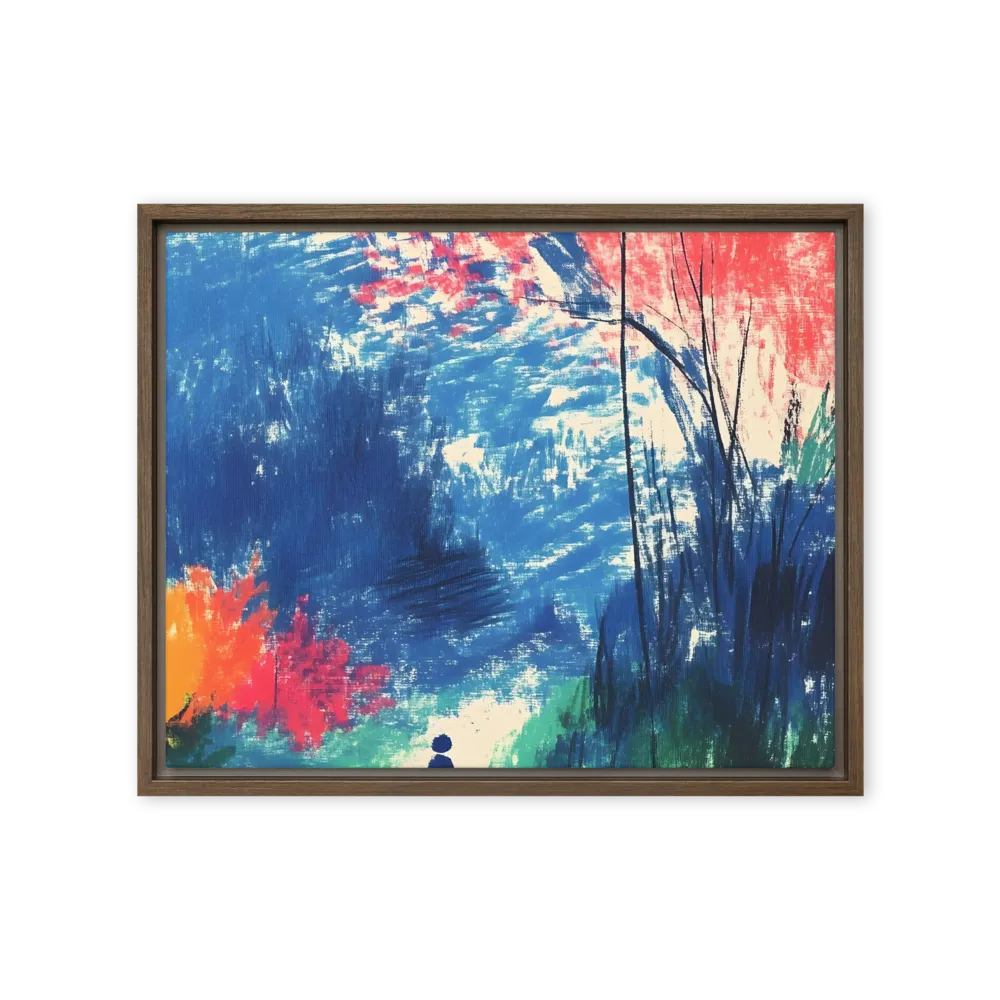 Whispers of Tranquility | Canvas with Brown Frame | 16″×20″