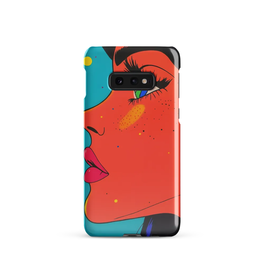 Vibrant Feminine Profile in Pop Art