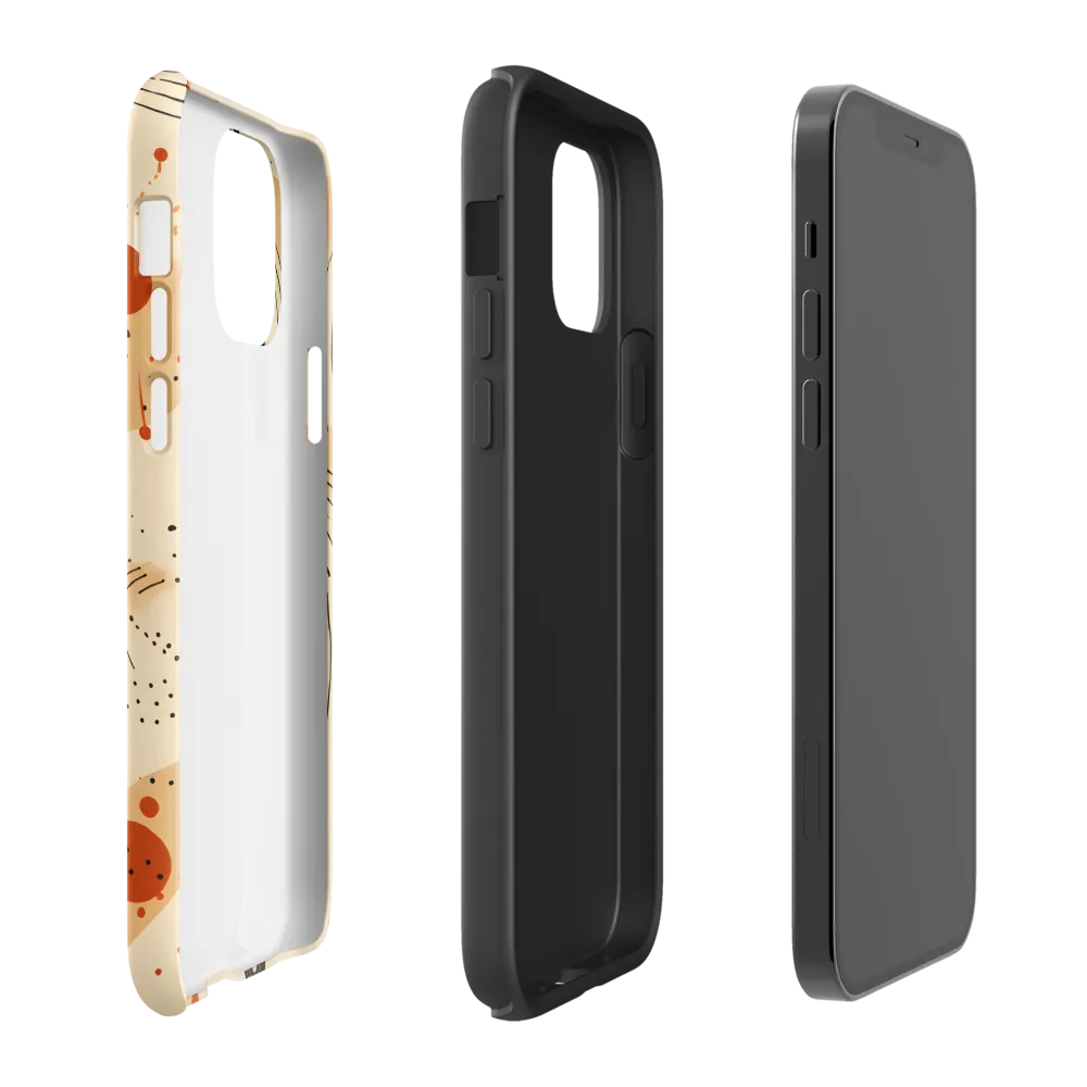 Playful Patterns in Earth Tones | Phone Case |  12 Pro | Tough Case | Matte