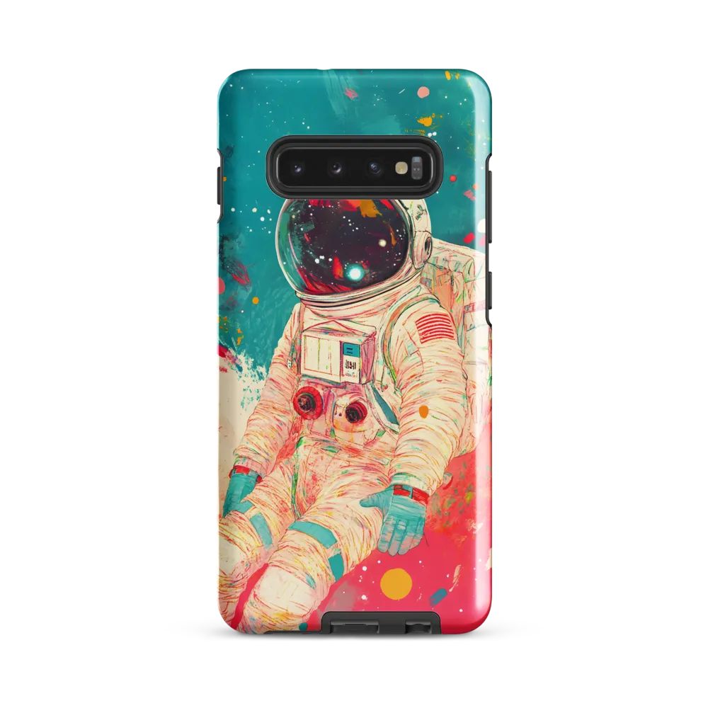 Cosmic Explorer: An Astronaut's Journey | Phone Case |  S10 Plus | Tough Case | Glossy