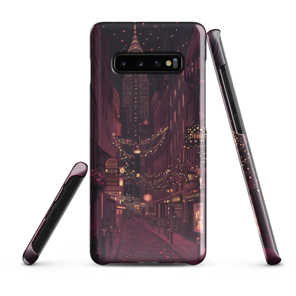 Nostalgic Nights: A Twilight Stroll in the City | Phone Case |  S10 Plus | Snap Case | Glossy