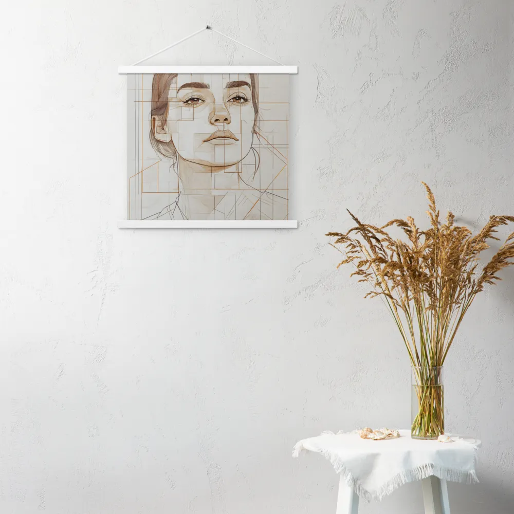 Geometric Serenity: A Minimalist Portrait