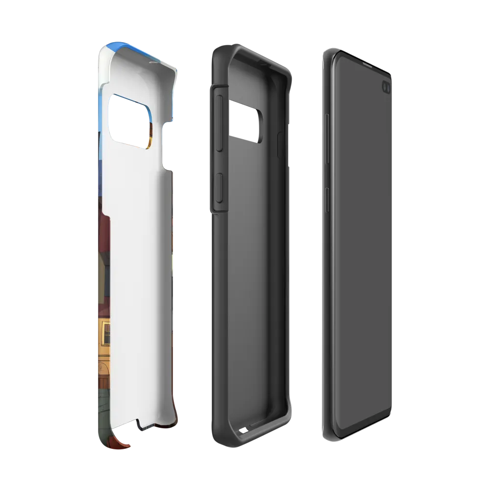 Urban Symphony: A Colorful Cityscape | Phone Case |  S10 | Tough Case | Matte