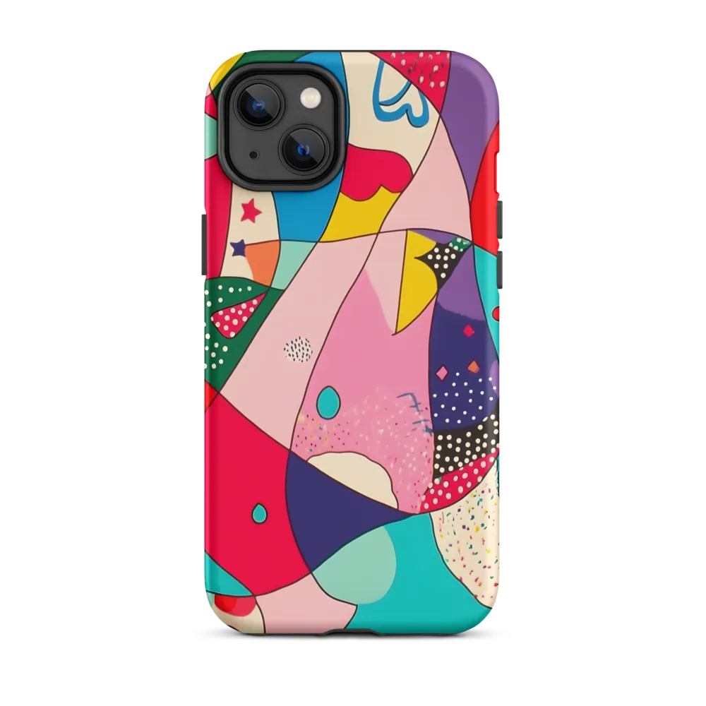 Playful Geometry in Color | Phone Case |  14 Plus | Tough Case | Matte