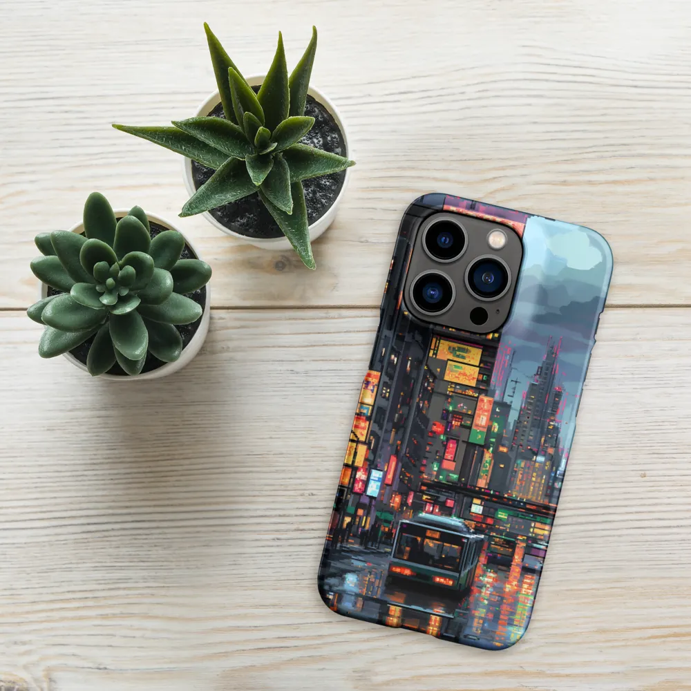 Neon Dreams: A Pixelated Urban Night