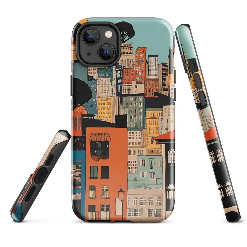 Urban Fusion: A Colorful Cityscape