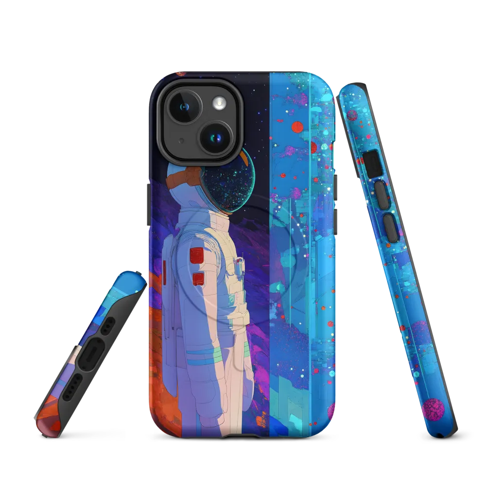 Cosmic Exploration: The Astronaut's Journey | Phone Case |  14 | MagSafe® Tough Case | Matte