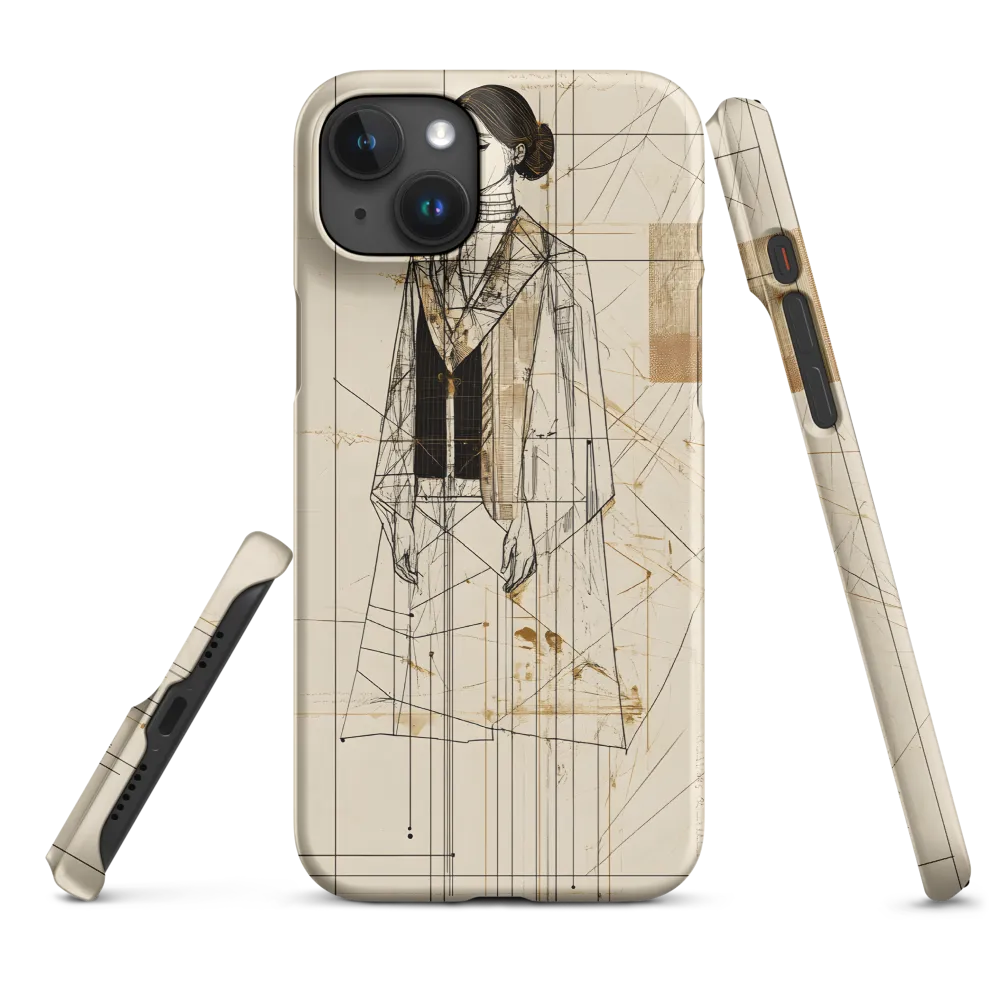 Elegance in Lines | Phone Case |  15 Plus | Snap Case | Matte