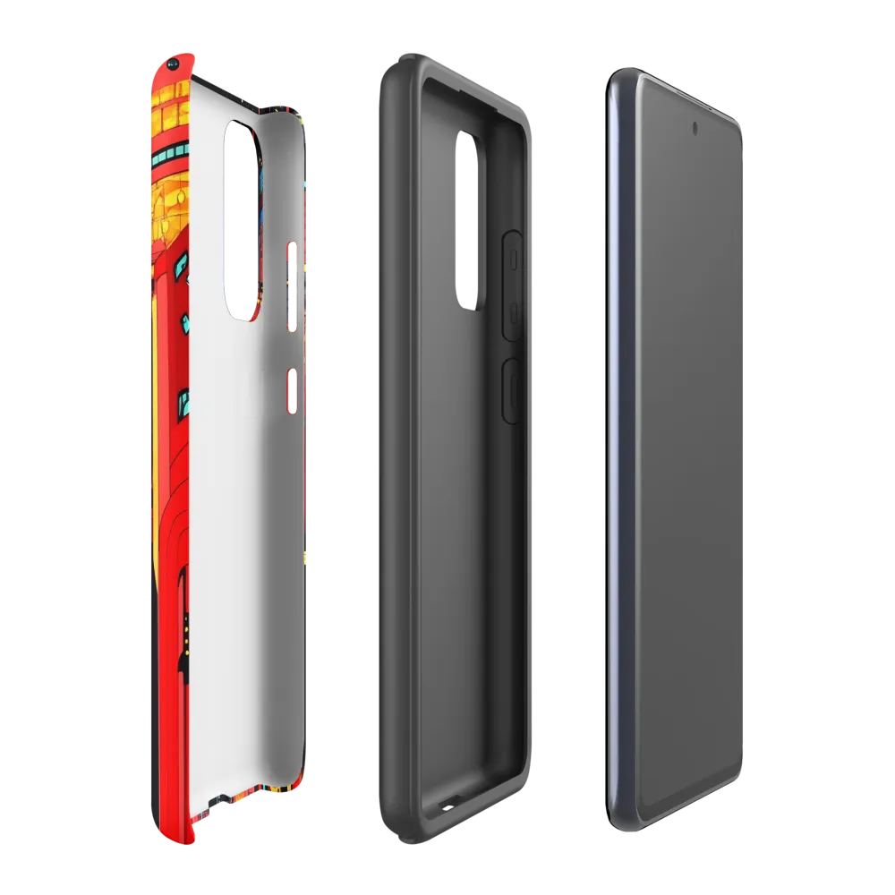 Neon Dreams: A Cyberpunk Cityscape | Phone Case |  S20 FE | Tough Case | Matte
