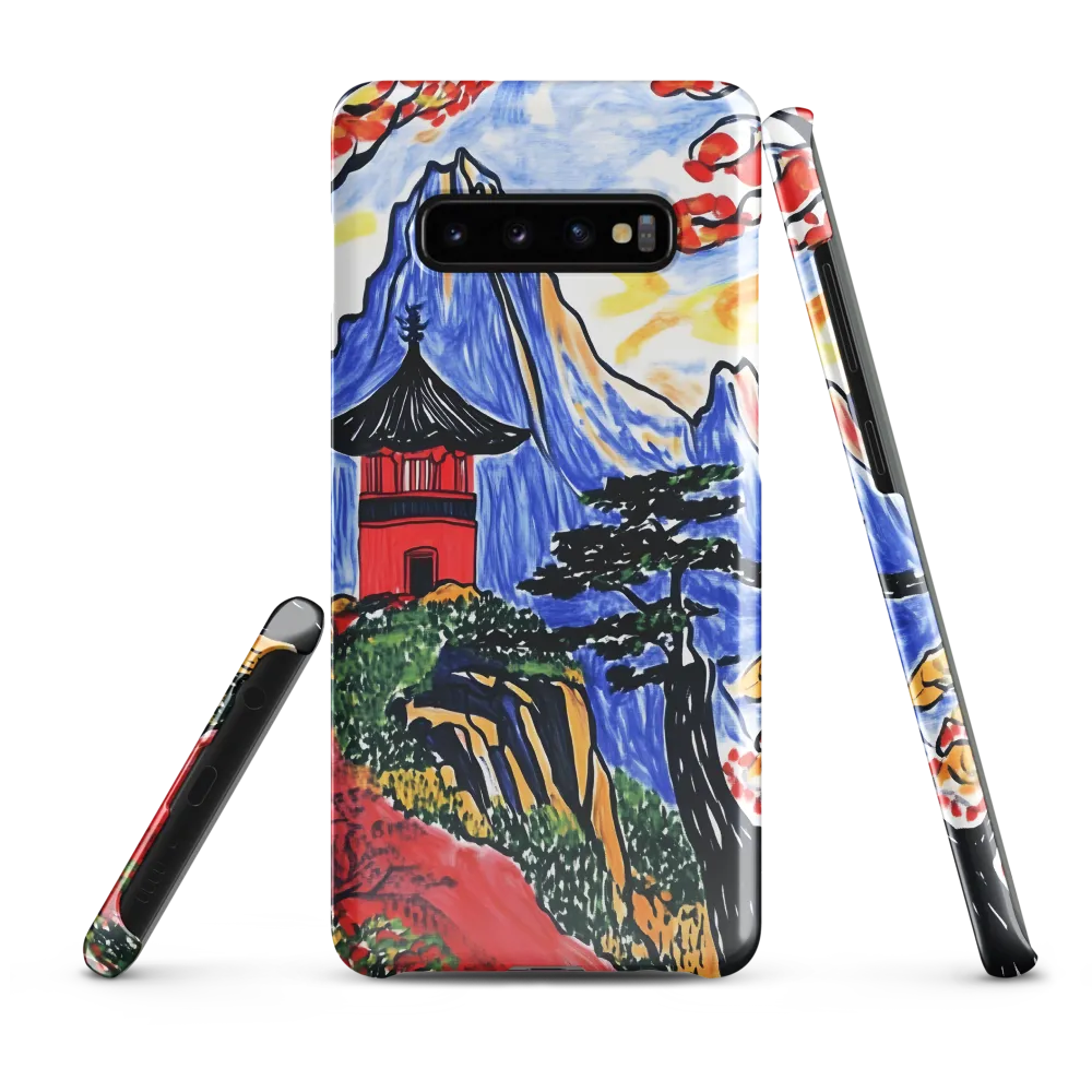 Tranquil Pagoda Among Autumn Peaks | Phone Case |  S10 Plus | Snap Case | Glossy