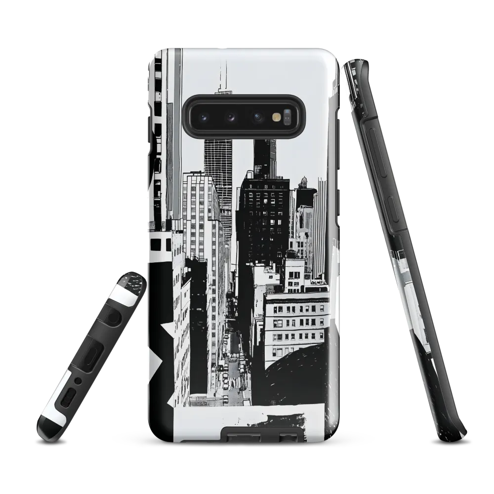 Urban Monochrome: A Contemporary Cityscape | Phone Case |  S10 Plus | Tough Case | Glossy