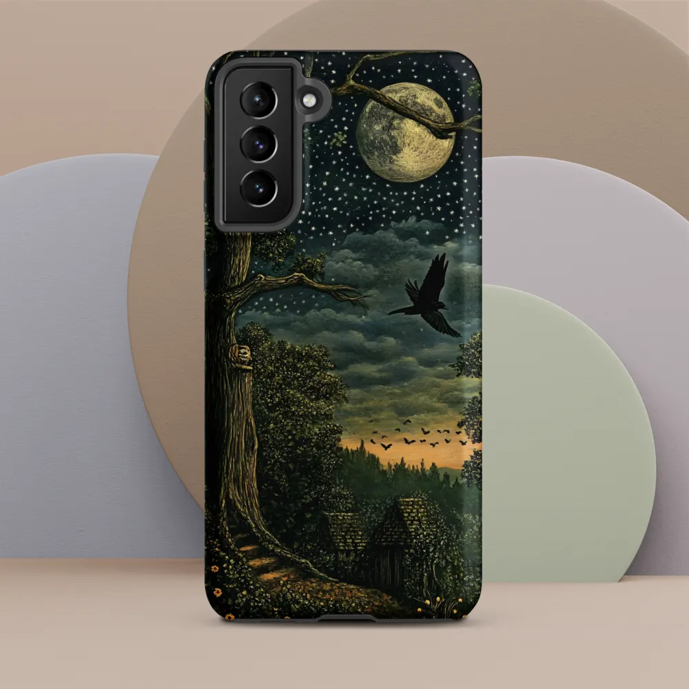 Mystical Nightscape Under the Full Moon
