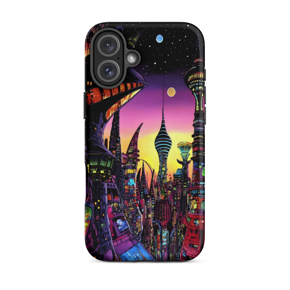 Futuristic Cityscape at Dusk