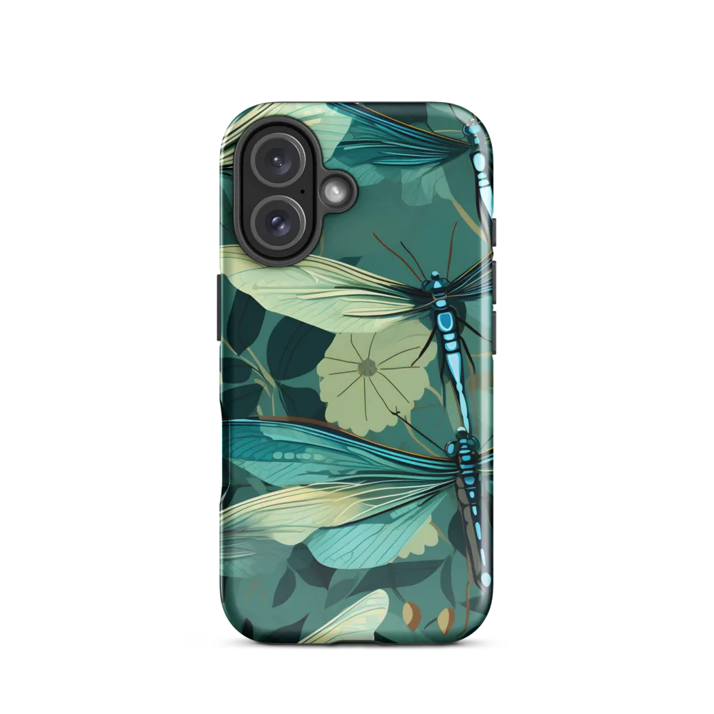Whispers of Nature: Dragonflies in Harmony | Phone Case |  16 | Tough Case | Glossy