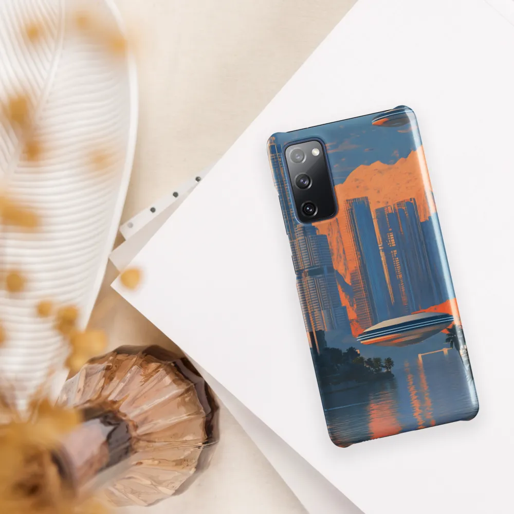 Futuristic Horizons: A Sci-Fi Cityscape | Phone Case |  S20 FE | Snap Case | Glossy