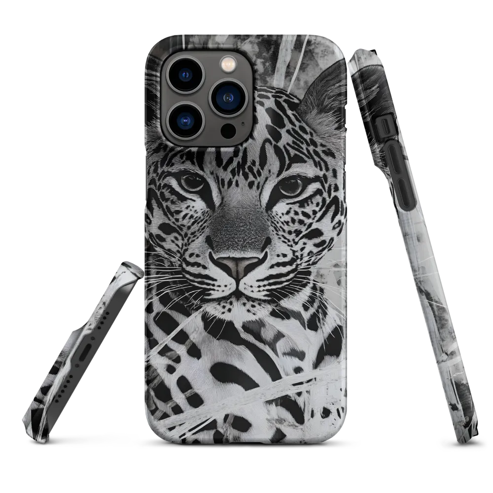 Majestic Gaze: The Leopard's Portrait | Phone Case |  14 Pro Max | Snap Case | Matte