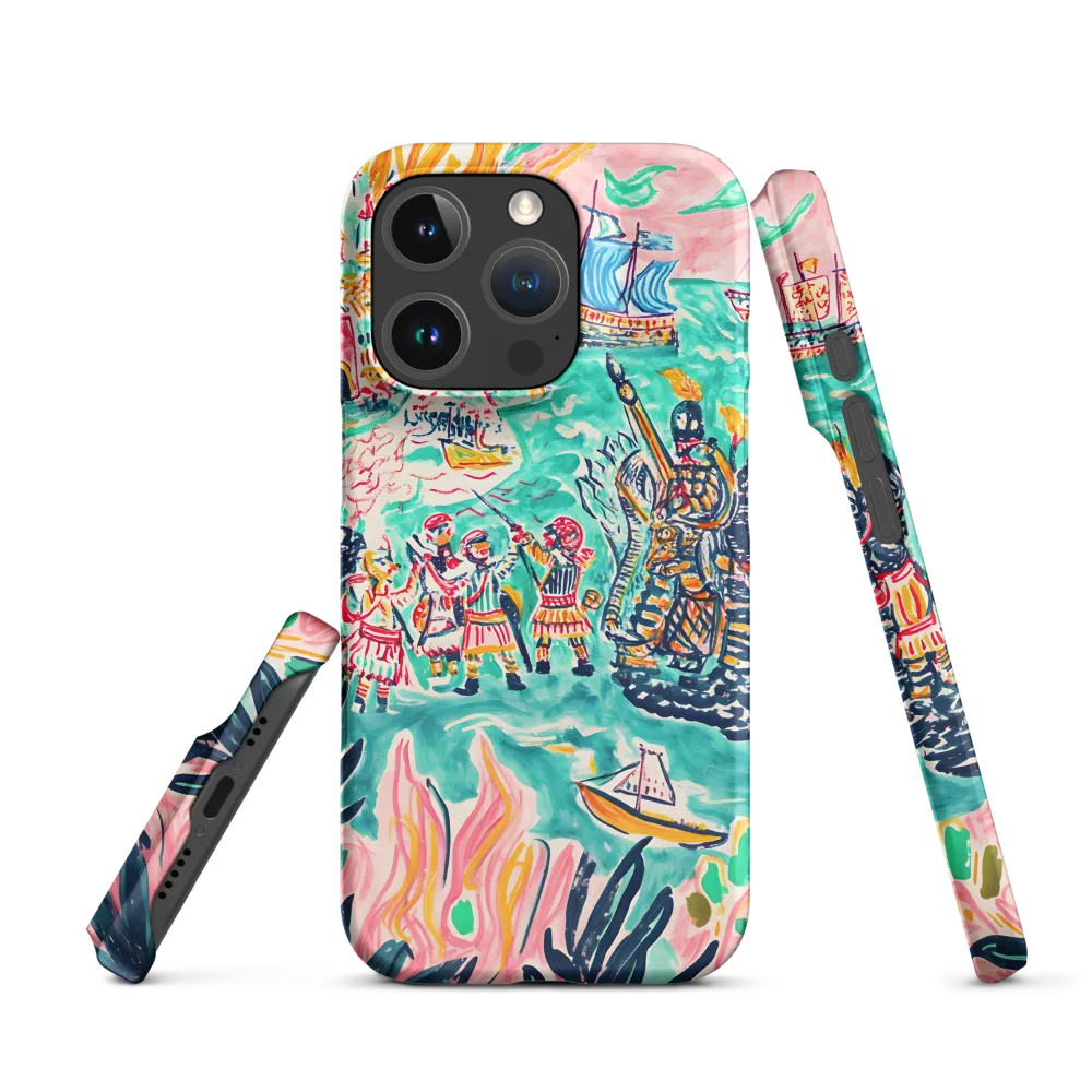 Battle on the Fiery Sea | Phone Case |  16 Pro | Snap Case | Matte