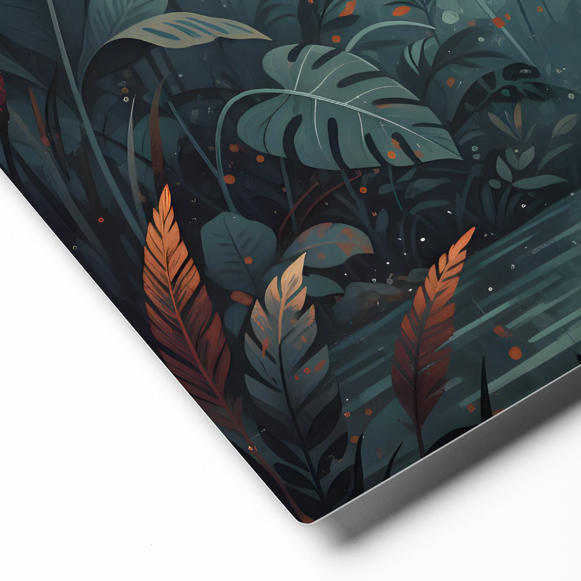 Twilight Flamingo 
 Metal Print | 12″x 12″