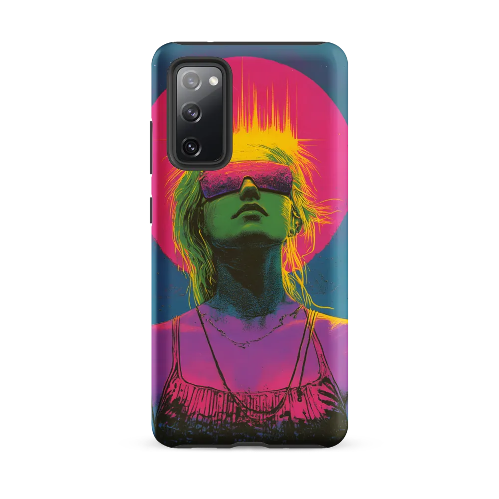 Neon Dreams: Portrait of a Modern Muse | Phone Case |  S20 FE | Tough Case | Matte