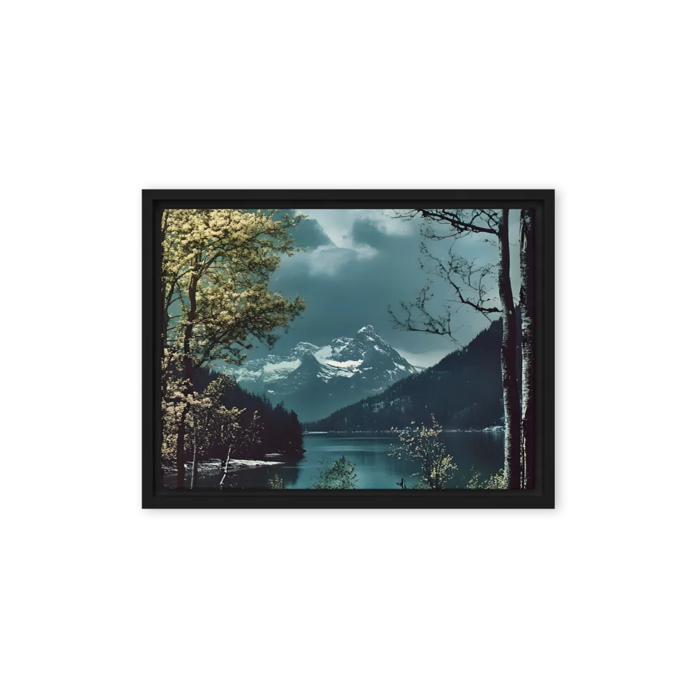 Whispers of Tranquility | Canvas with Black Frame | 12″×16″