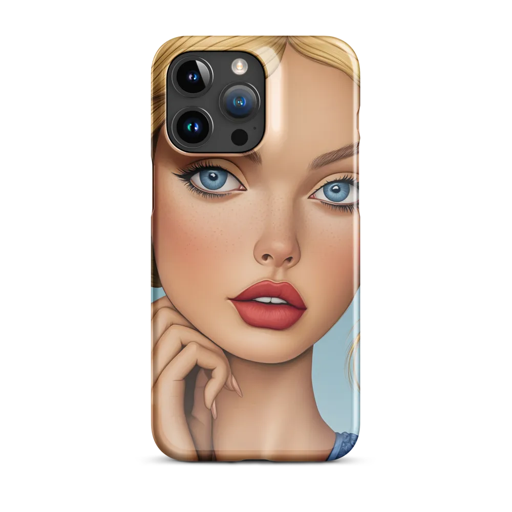 Serenity in Blue | Phone Case |  15 Pro Max | Snap Case | Glossy