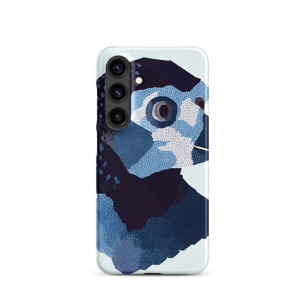 Abstract Avian Portrait in Blue