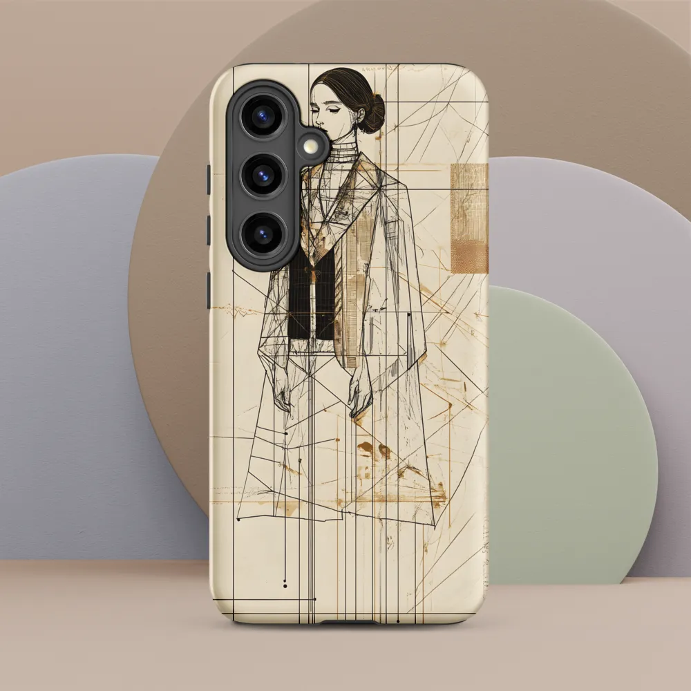 Elegance in Lines | Phone Case |  S24 Plus | Tough Case | Matte
