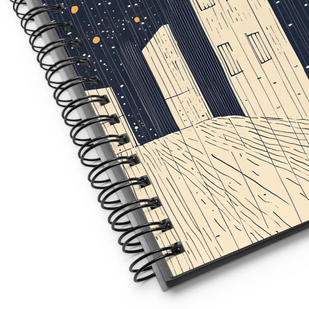 Under the Starry Canvas | Spiral Notebook