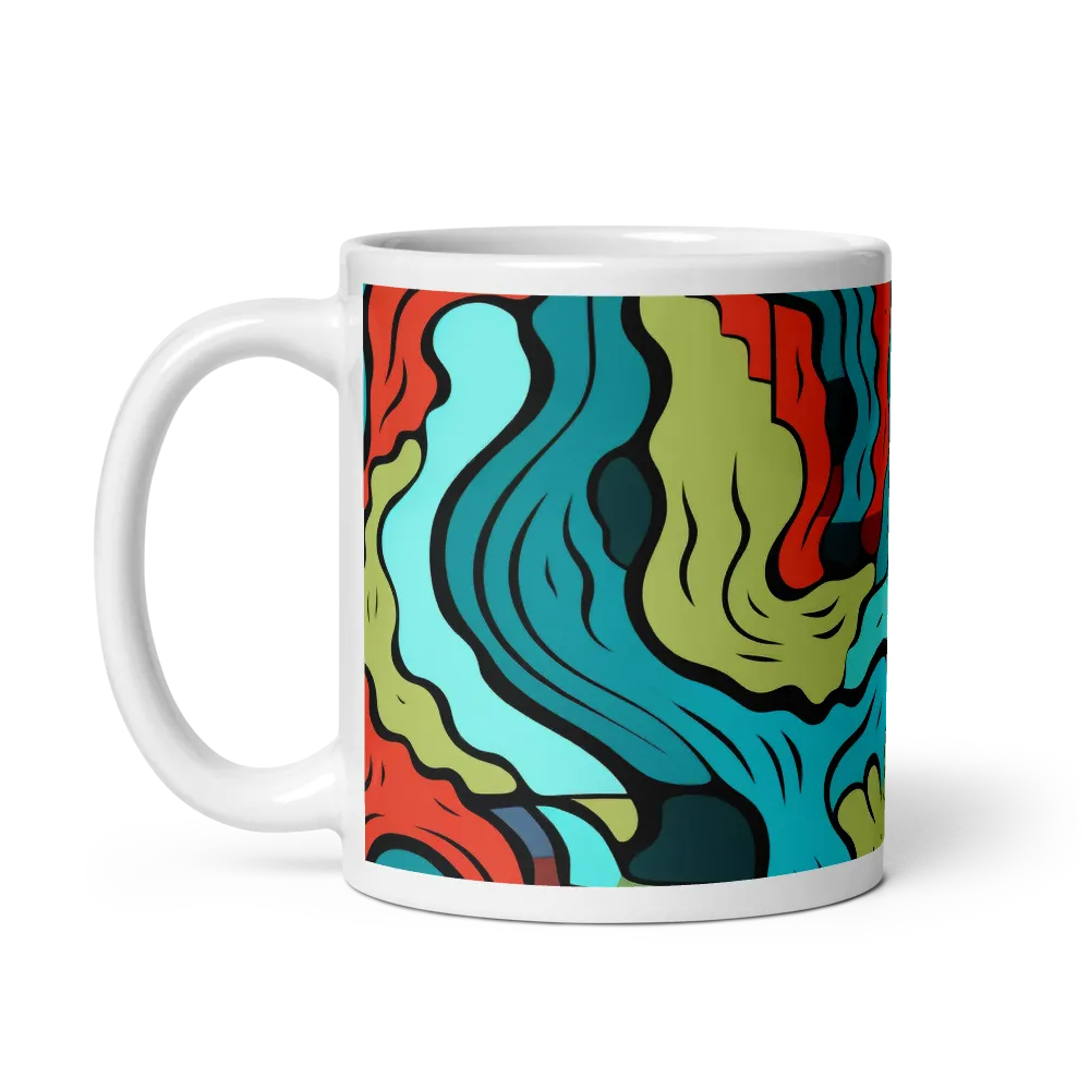 Flow of Color | Mug with White inside | 11 oz