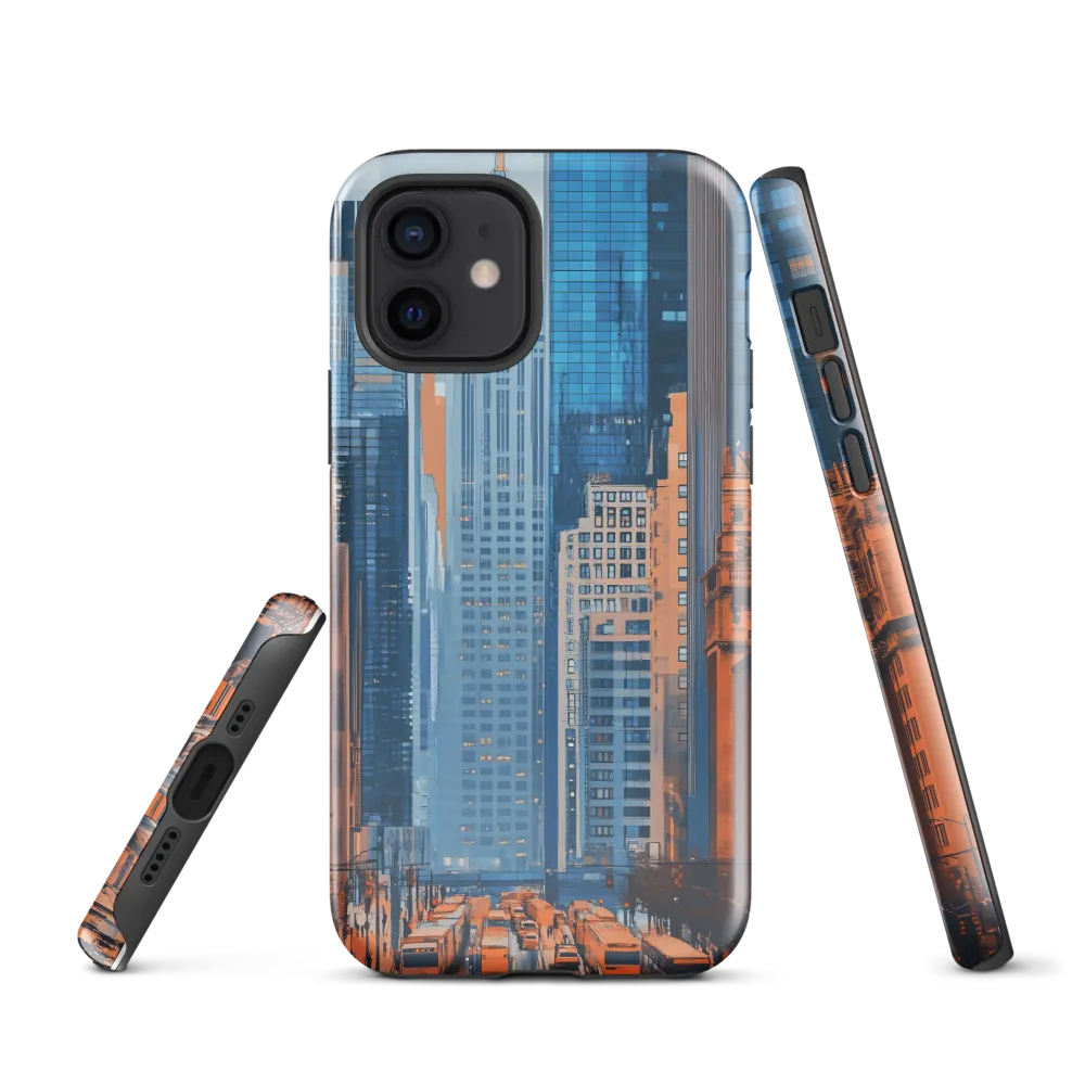 Urban Symphony in Blue and Orange