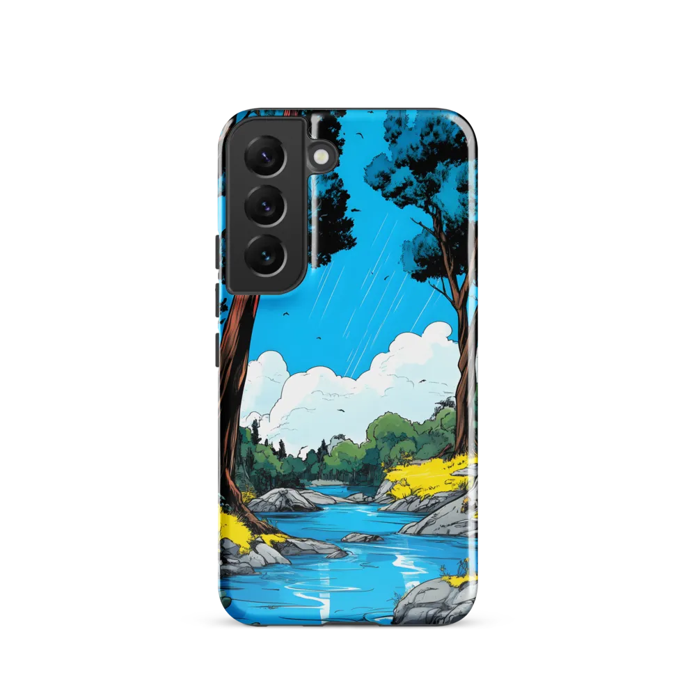 Tranquil River in a Comic Landscape