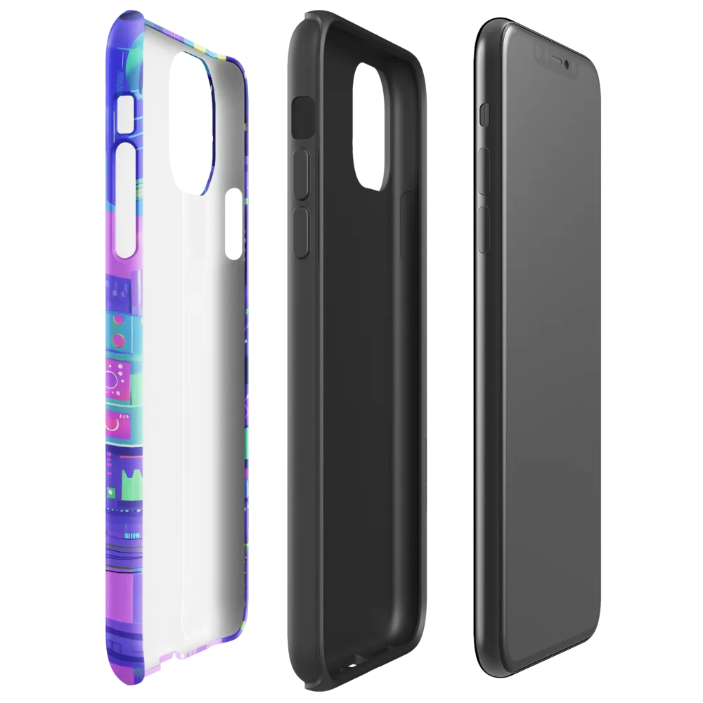 Futuristic Cityscape: A Digital Dream | Phone Case |  11 Pro Max | Tough Case | Glossy