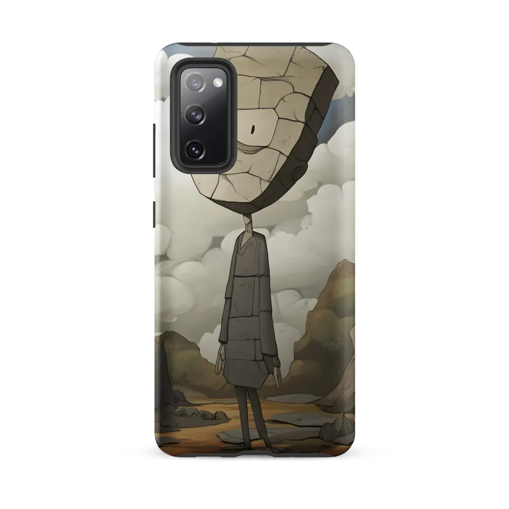 Whimsical Stone Figure in a Rocky Landscape | Phone Case |  S20 FE | Tough Case | Matte