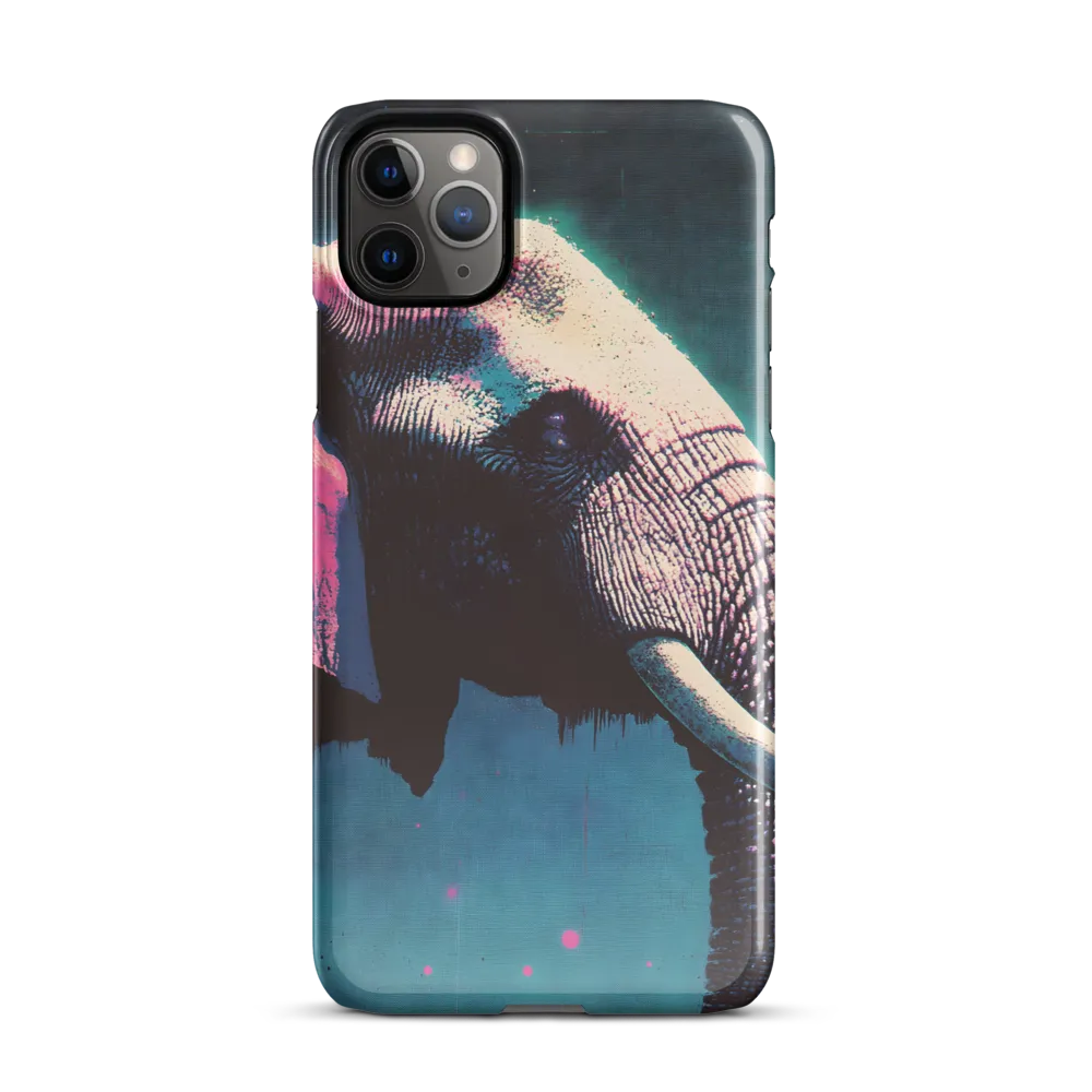 The Elephant in Neon | Phone Case |  11 Pro Max | Snap Case | Glossy