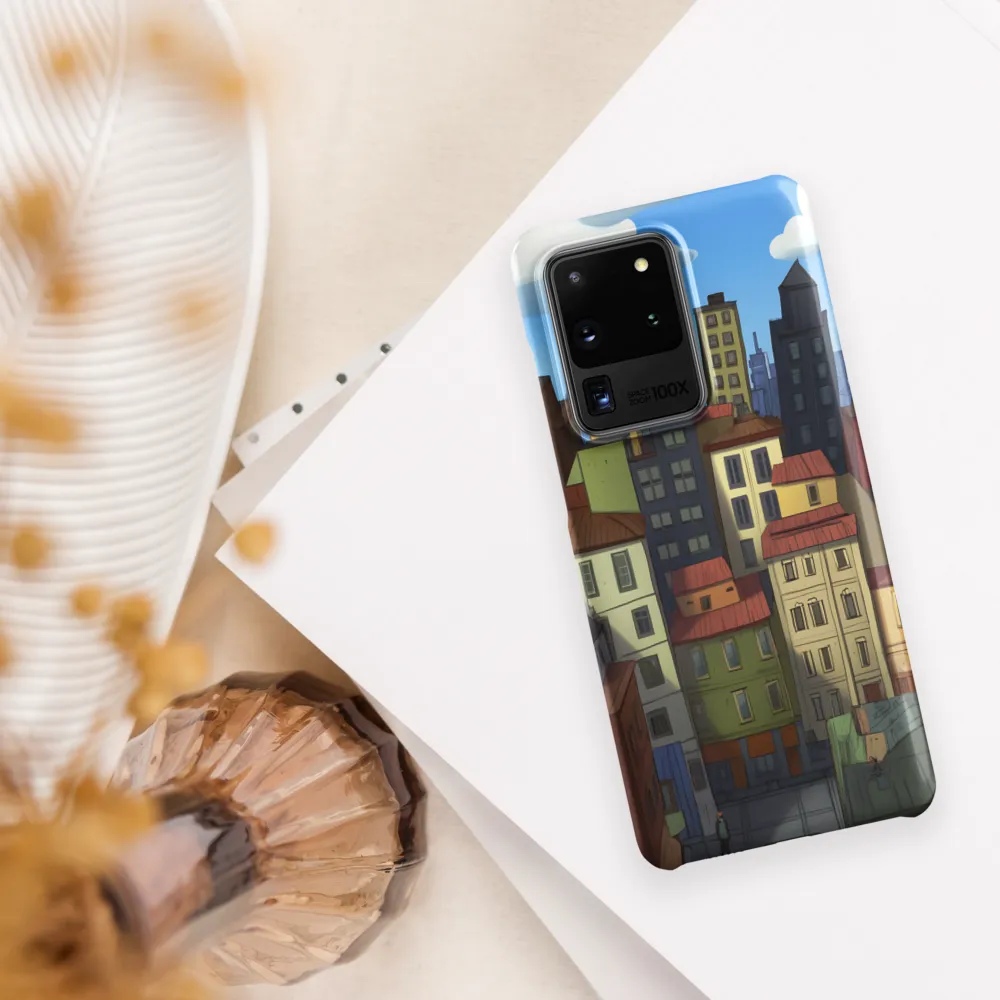 Urban Symphony: A Colorful Cityscape | Phone Case |  S20 Ultra | Snap Case | Matte