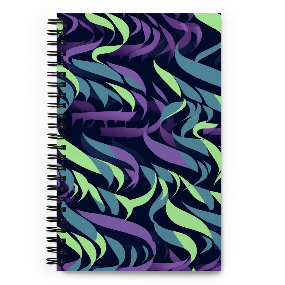 Fluid Waves of Color | Spiral Notebook