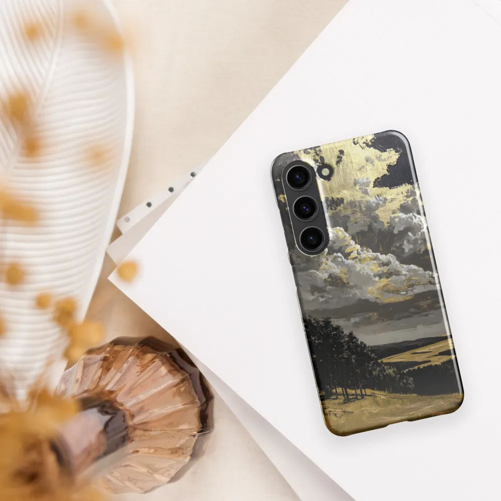 Golden Serenity in a Dramatic Sky | Phone Case |  S23 | Snap Case | Glossy