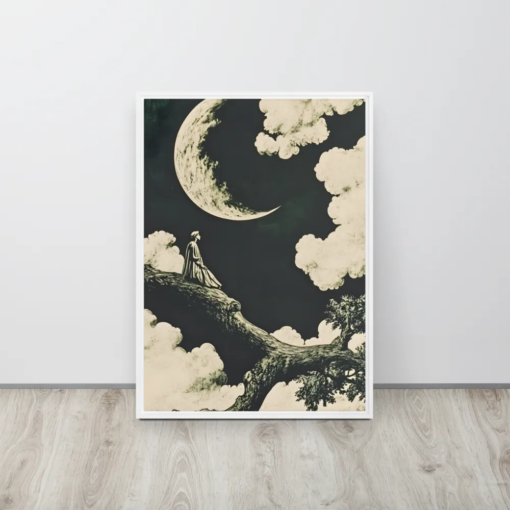 Whispers of the Moon | Canvas with White Frame | 20″×28″