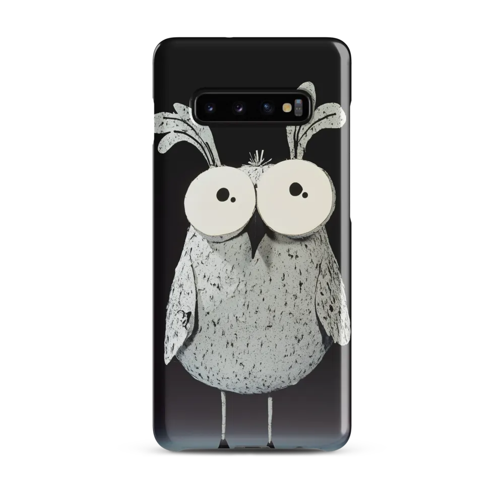 Whimsical Owl in Paper Cutout | Phone Case |  S10 Plus | Snap Case | Glossy