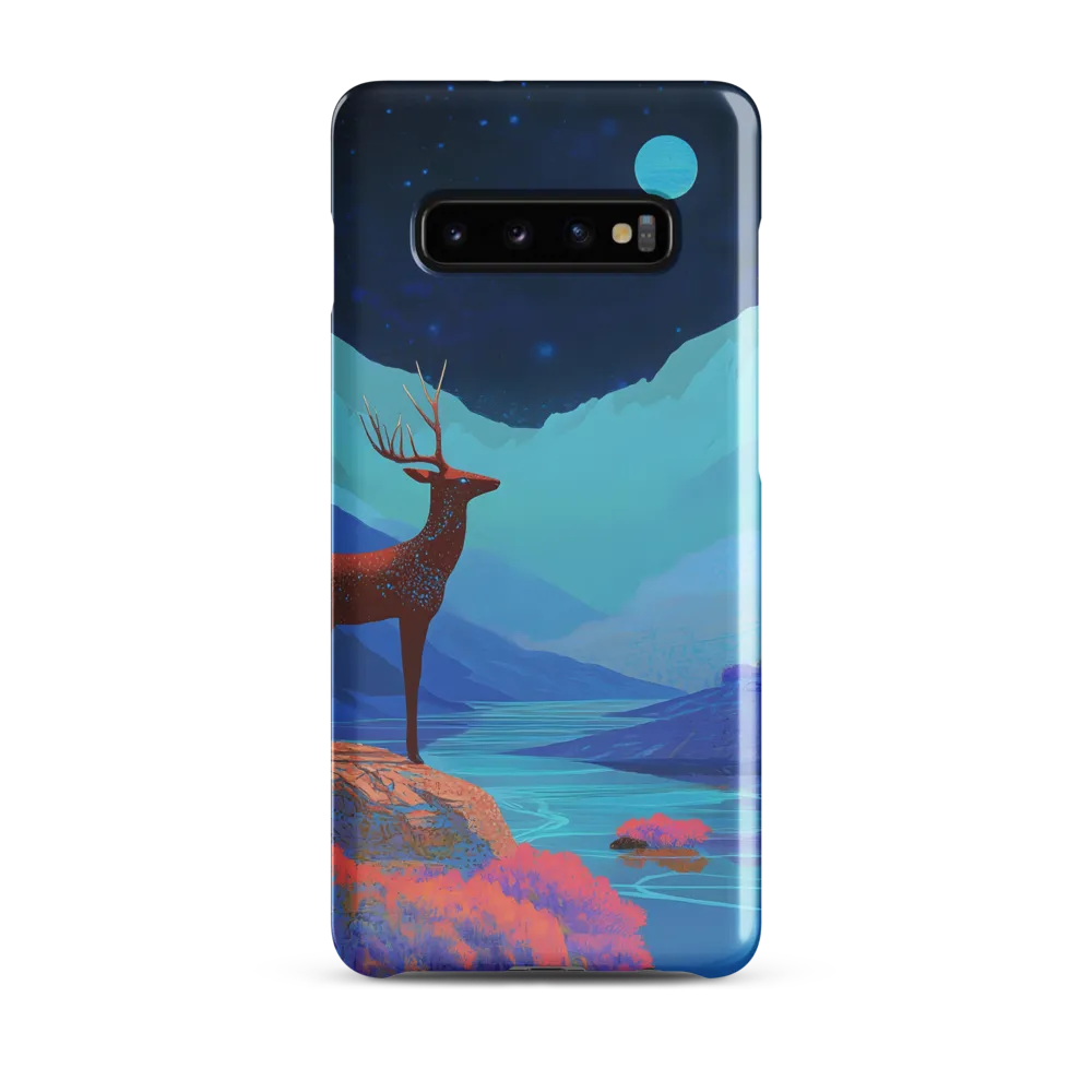 Cosmic Serenity: The Starlit Stag | Phone Case |  S10 Plus | Snap Case | Glossy