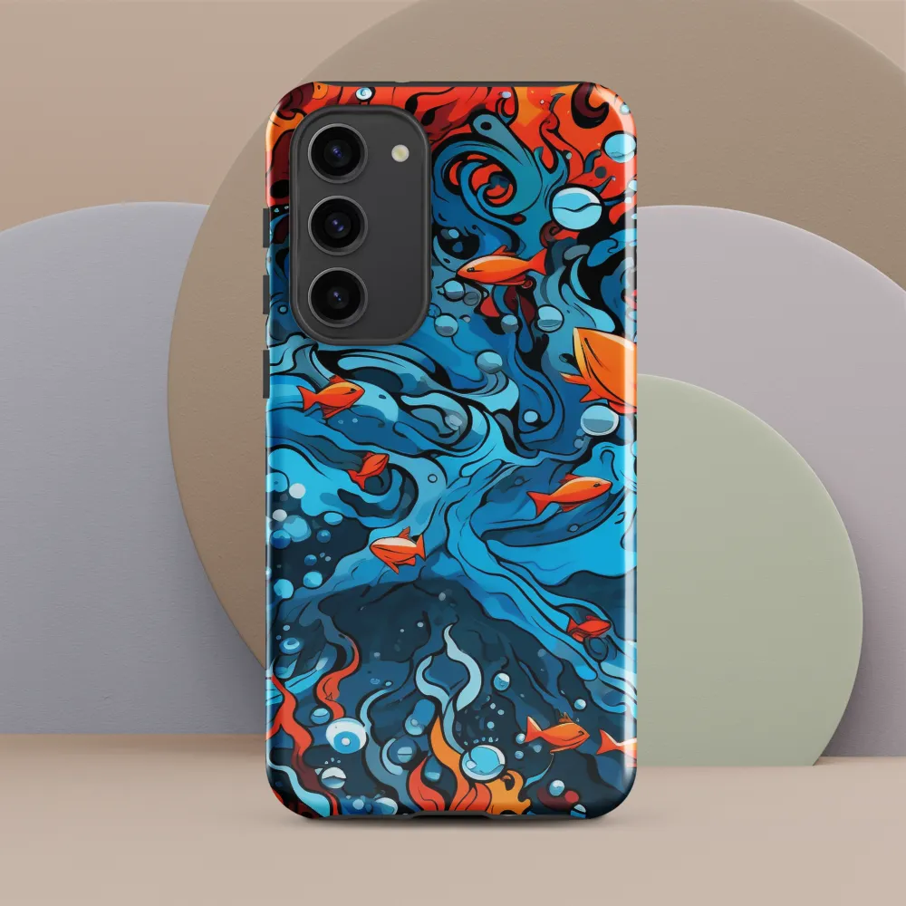 Fluid Harmony: Ocean and Flames