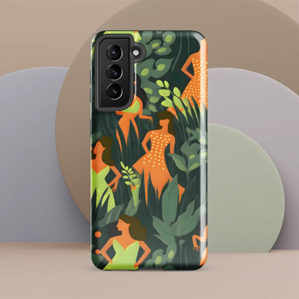 Playful Harmony in Patterns | Phone Case |  S21 FE | Tough Case | Glossy