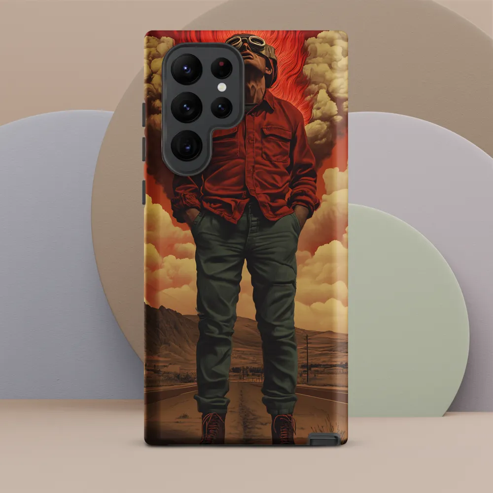 Defiant Spirit in a Surreal Landscape