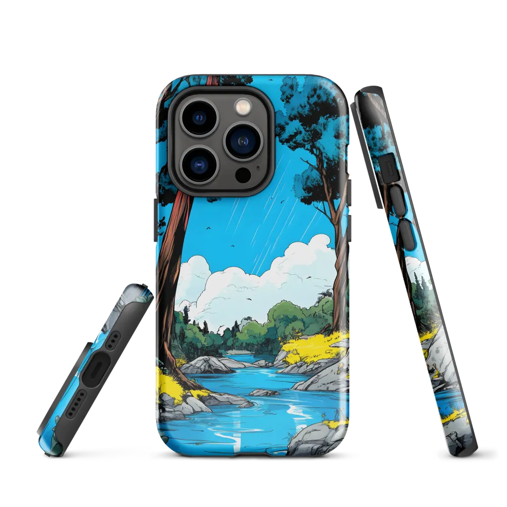 Tranquil River in a Comic Landscape